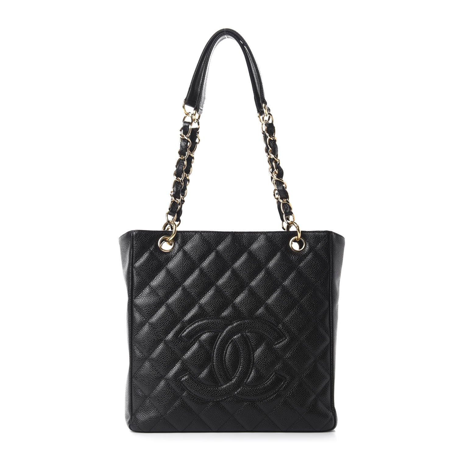 Chanel Caviar Quilted Petit Shopping Tote PST Black 1 of 10