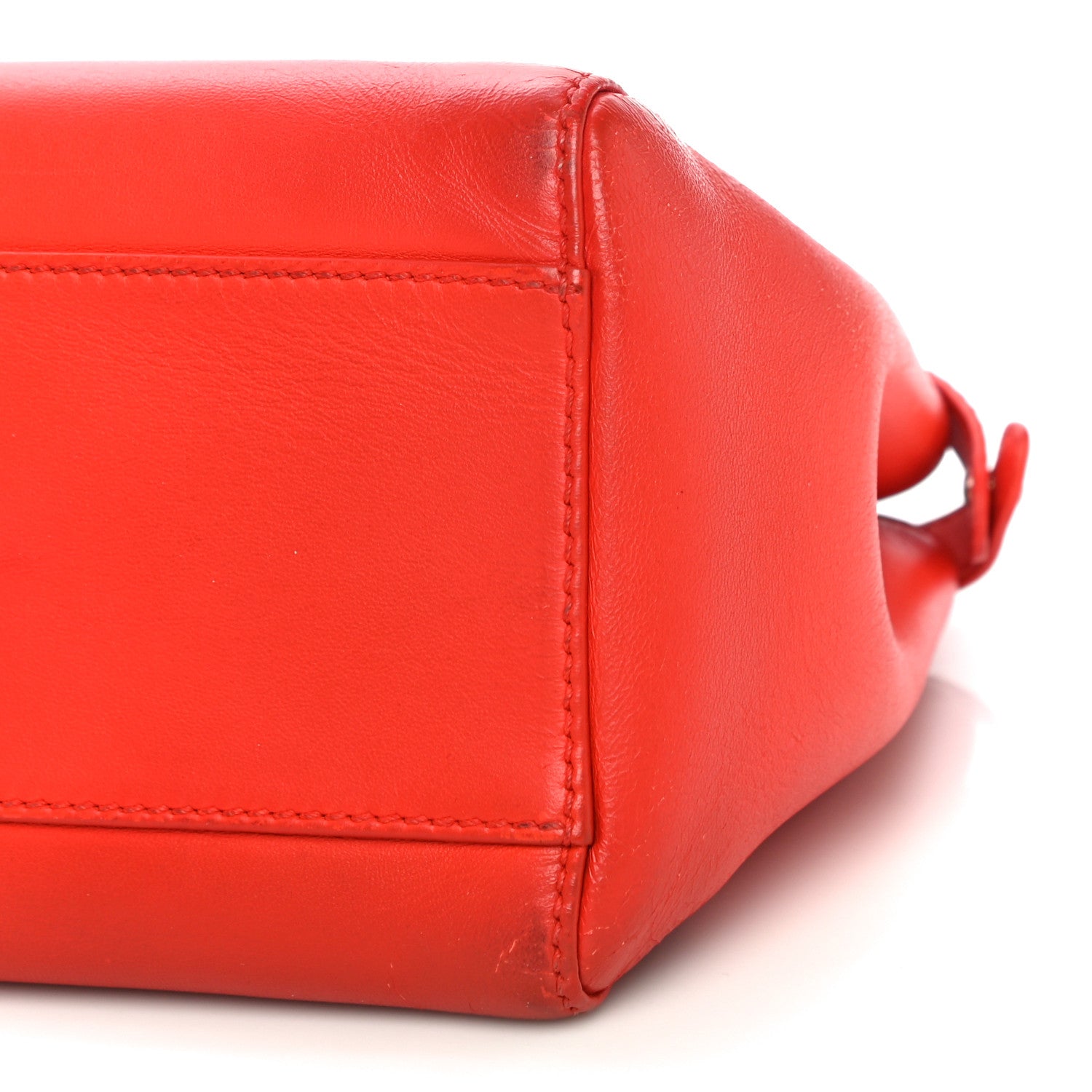 Fendi Nappa Mini Peekaboo Iconic Satchel Papavero 12 of 16