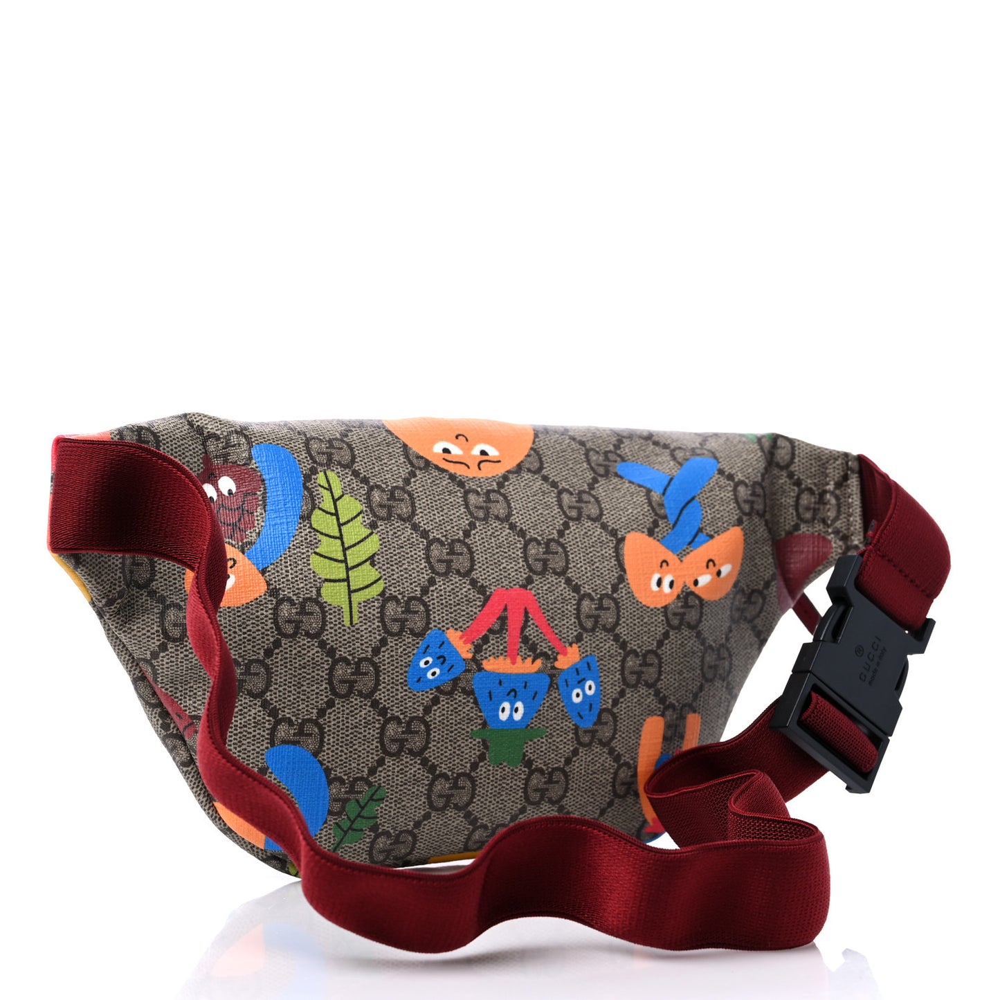 Soft GG Supreme Monogram Dancing Woodland Childrens Belt Bag Beige Ebony Multicolor