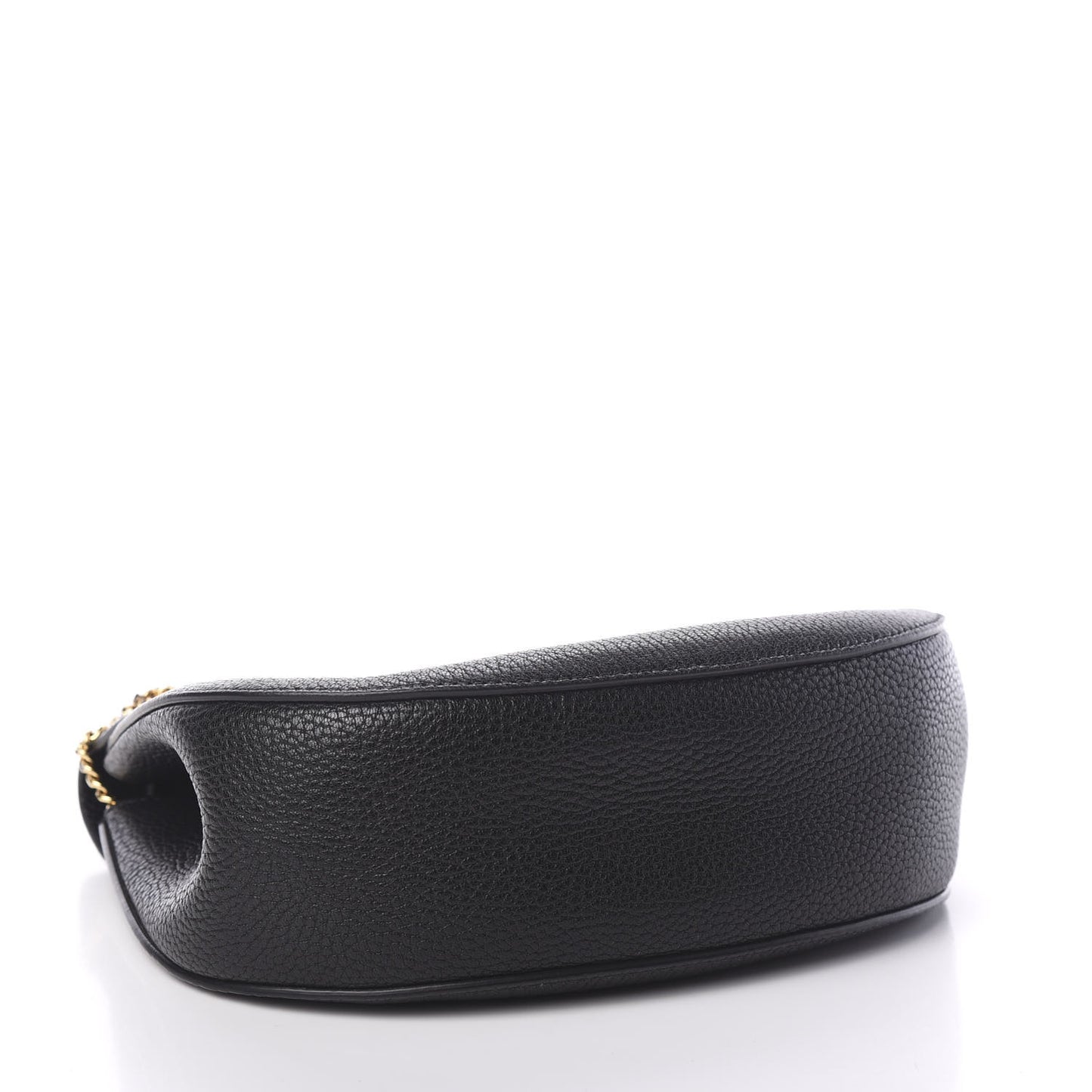 Grained Lambskin Drew Shoulder Bag Black