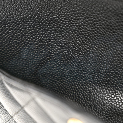 Chanel Caviar Quilted Medium Double Flap Black 12 of 14