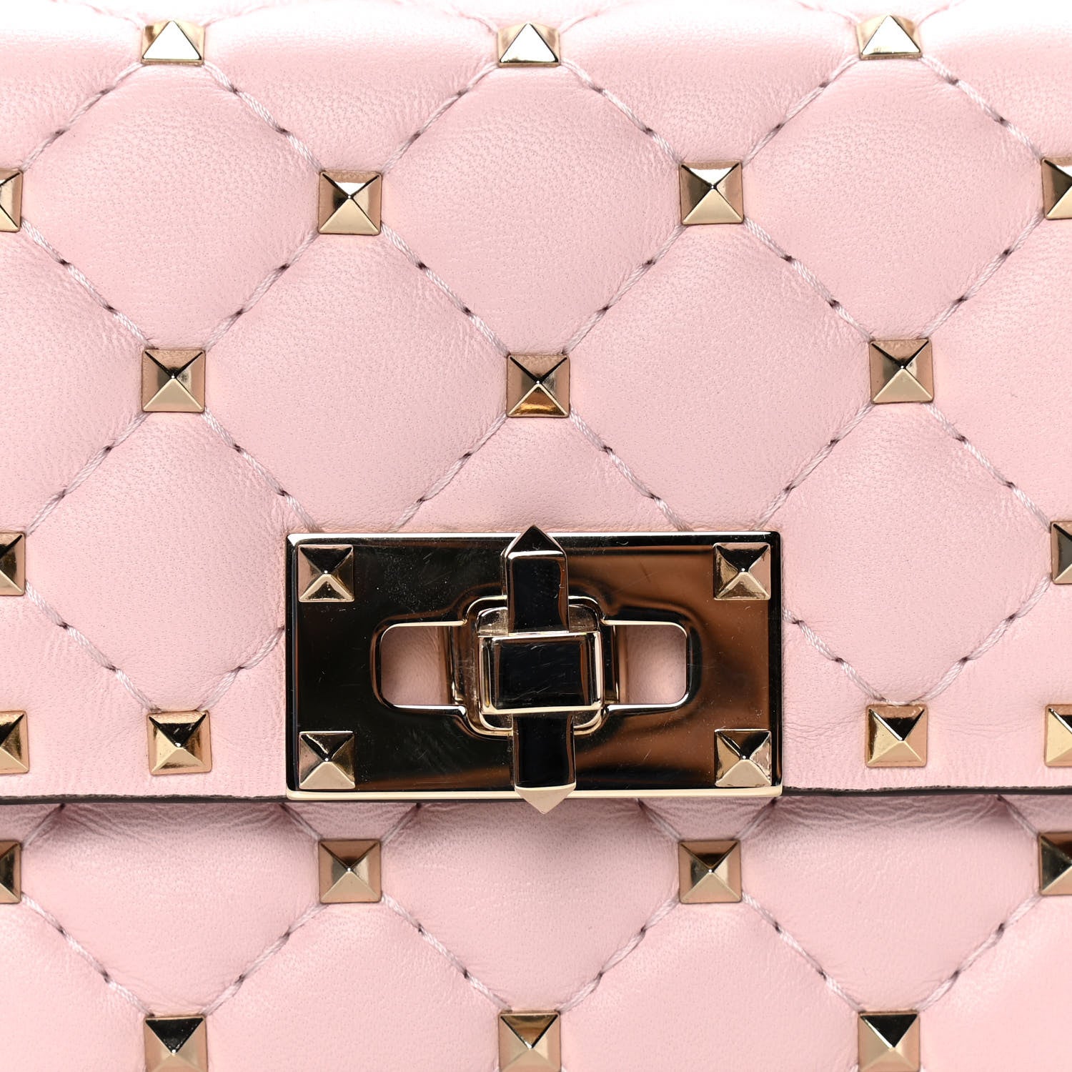Valentino Garavani Nappa Small Rockstud Spike Shoulder Bag Water Rose 7 of 9