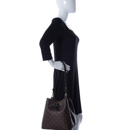 Louis Vuitton Monogram Neonoe MM Black 2 of 8