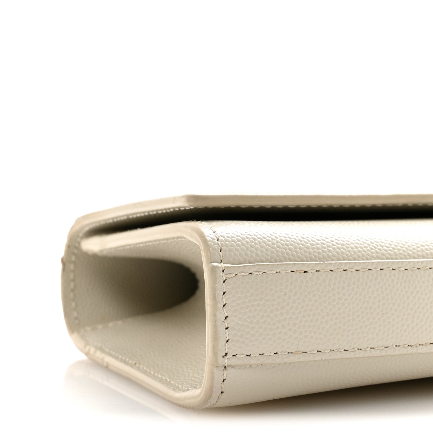 Saint Laurent Grain De Poudre Classic Monogram Cassandre Clutch Crema Soft 6 of 7