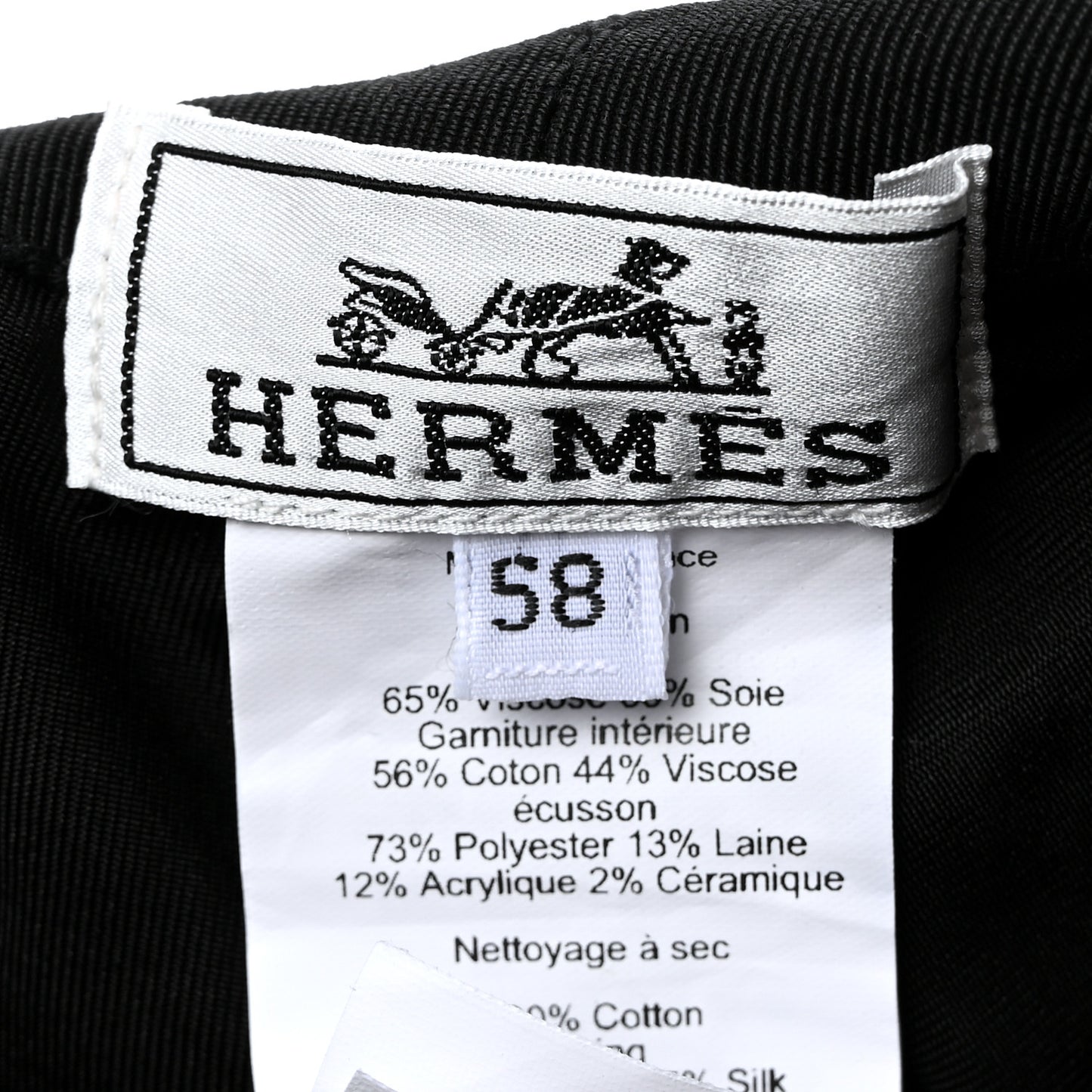 Cotton Harper H Sellier Bucket Hat 58 Black