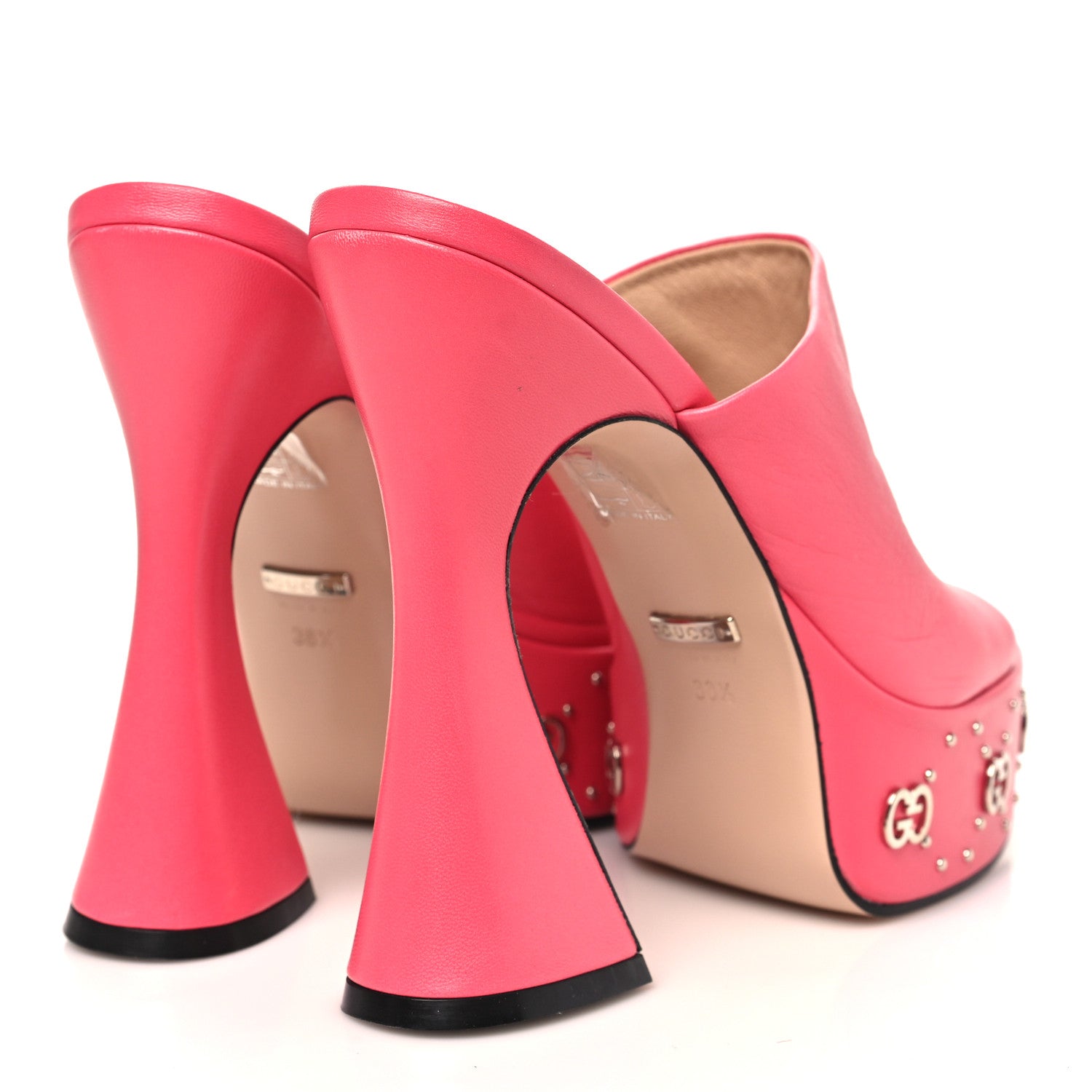 Gucci Malaga Kid Janaya 150mm Platform Sandals 38.5 Rhodamine Pink 5 of 9