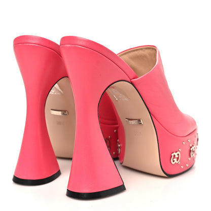 Gucci Malaga Kid Janaya 150mm Platform Sandals 38.5 Rhodamine Pink 5 of 9