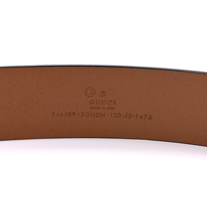 Gucci Selleria Calfskin Mens Interlocking G 37mm Belt 120 48 Cuir 3 of 11