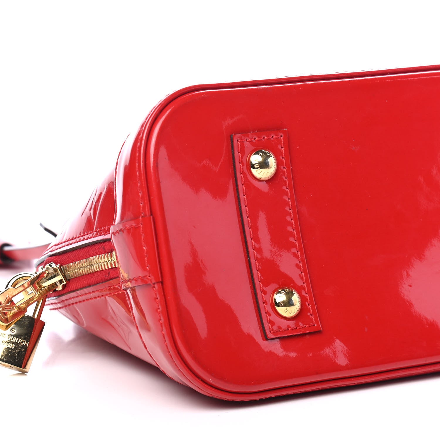 Louis Vuitton Vernis Alma BB Cherry 8 of 9