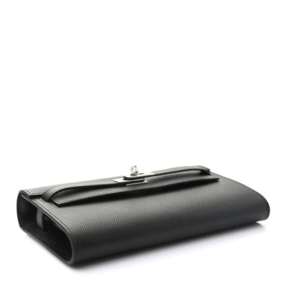 Hermes Epsom Kelly Wallet To Go Black 4 of 7