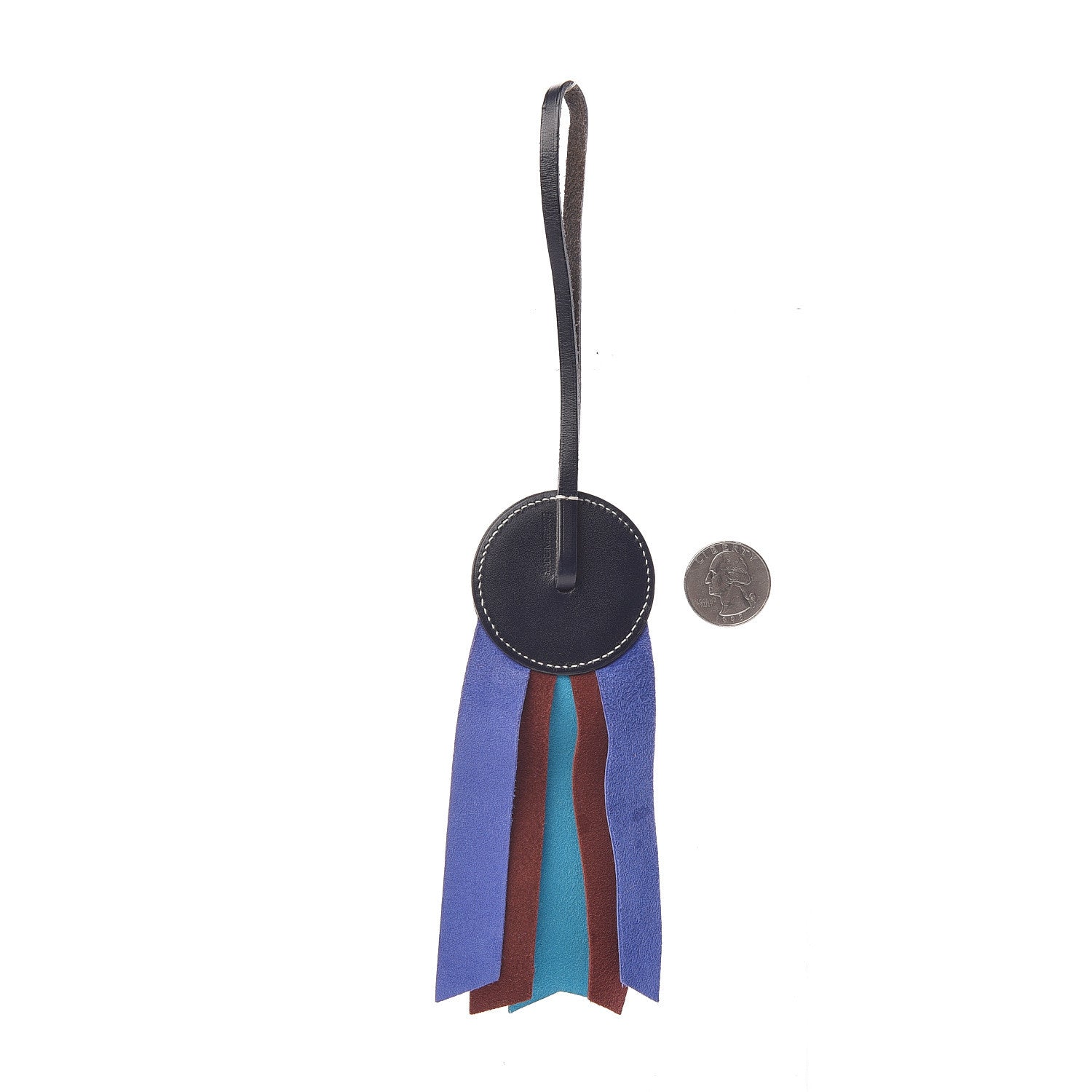 Hermes Hunter Cowhide Milo Lambskin Paddock Flot Bag Charm Bleu Electrique Rouge H Blue Jean Bleu Azteque 2 of 5