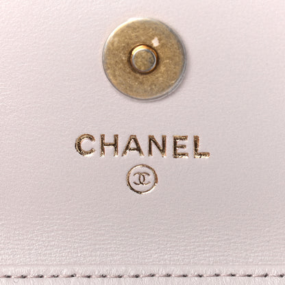 Chanel Lambskin Quilted Pearl Crush Clutch With Chain Light Purple 6 of 7