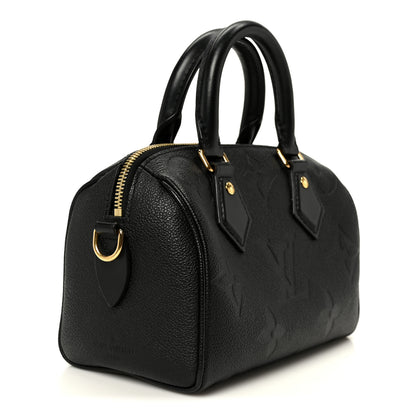 Louis Vuitton Empreinte Monogram Giant Speedy Bandouliere 20 Black 3 of 10
