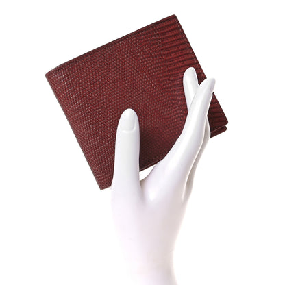 Bottega Veneta Lizard Bi-Fold Wallet Pink 2 of 6