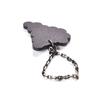 Hermes Chevre Mysore Grape Key Chain Bag Charm Raisin 3 of 3