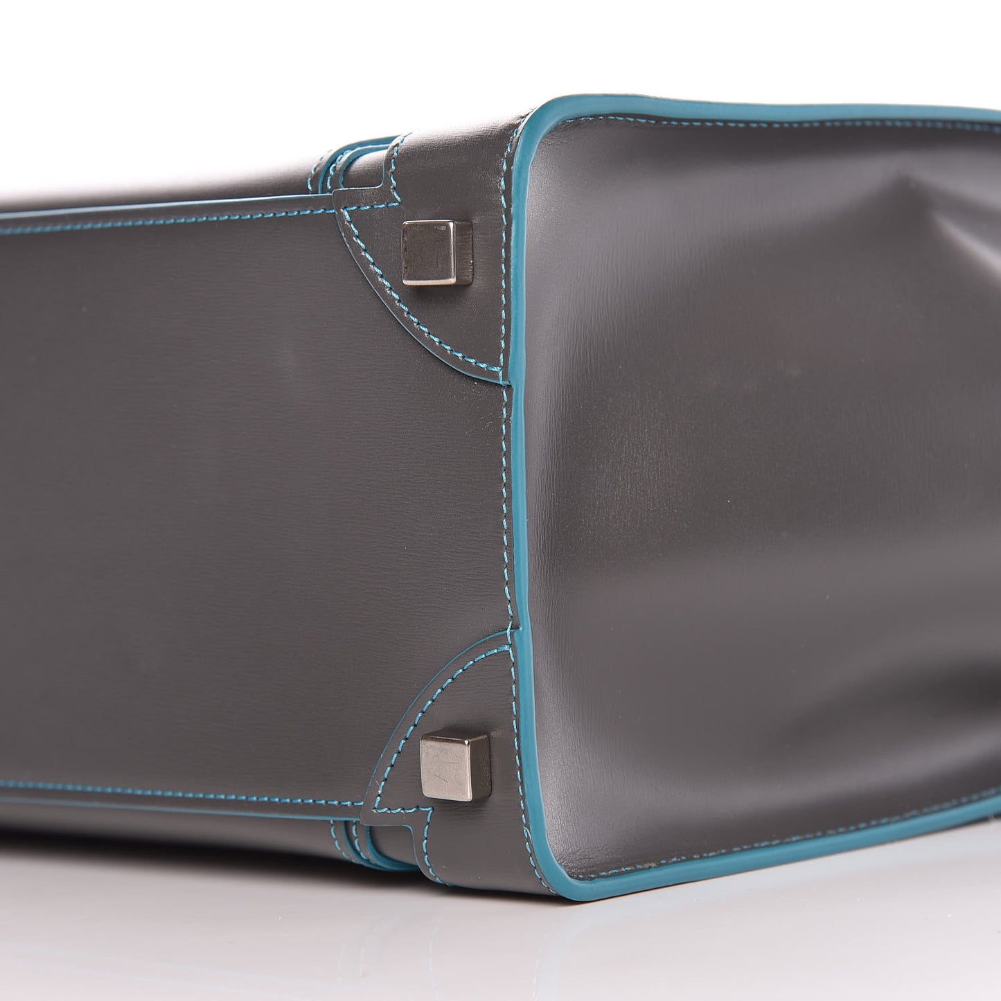Satin Debossed Calfskin Micro Luggage Anthracite