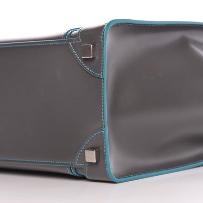 Celine Satin Debossed Calfskin Micro Luggage Anthracite 9 of 12