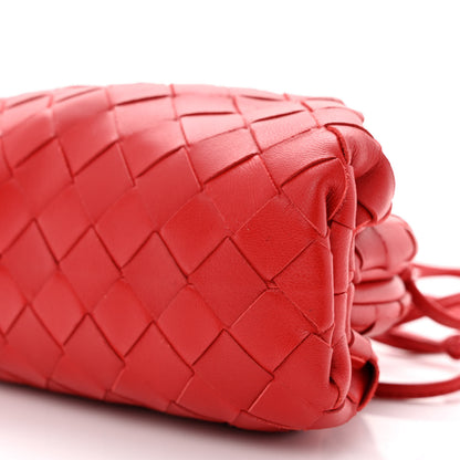 Bottega Veneta Nappa Intrecciato The Mini Pouch Bright Red 10 of 10