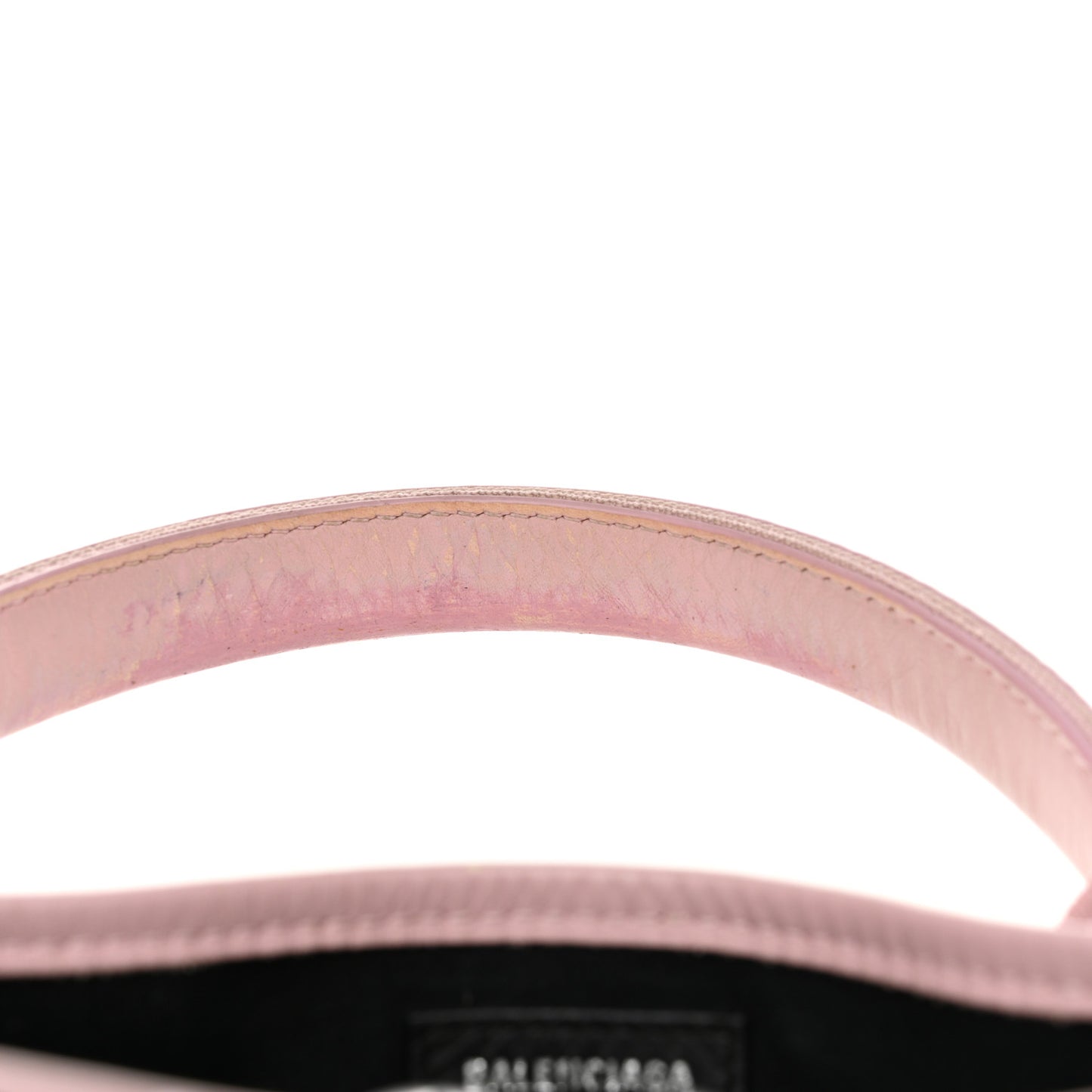 Cotton Canvas Satin Calfskin Navy Cabas XS Pink