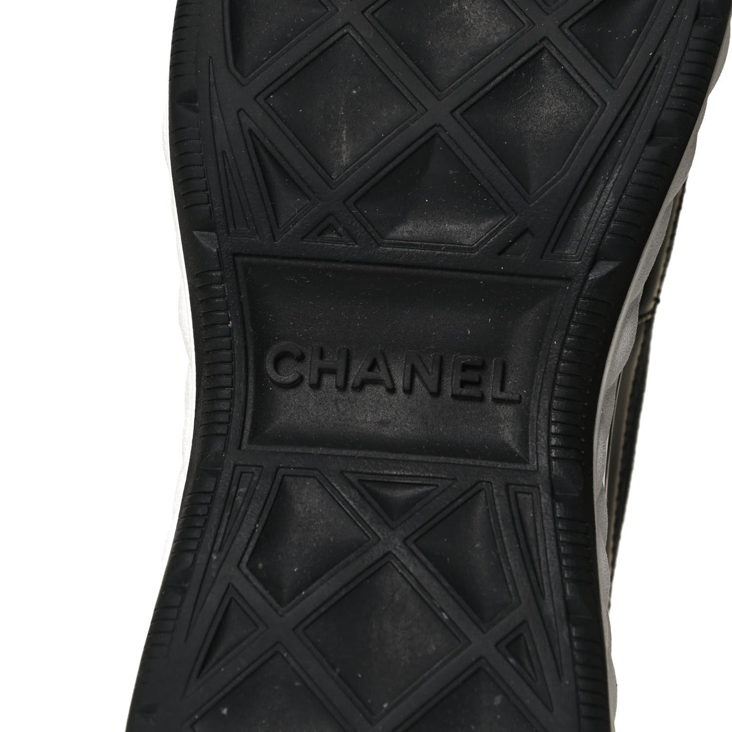 Velvet Calfskin Mixed Fibers CC Sneakers 37 Black