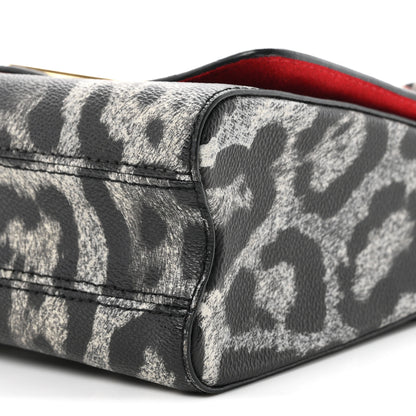 Louis Vuitton Calfskin Wild Animal Print Scarf Handle Twist Shoulder Bag MM 10 of 10