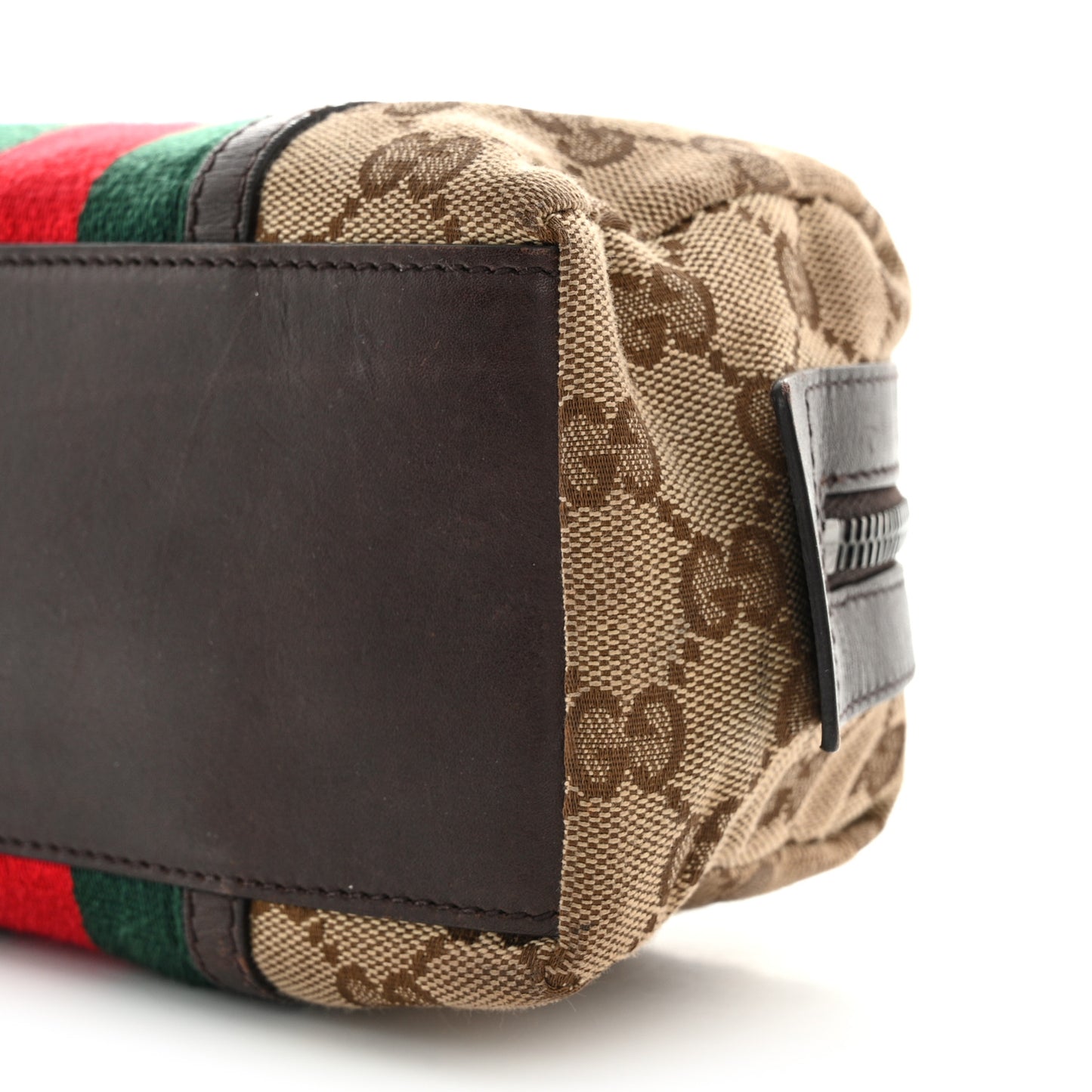 Monogram Web Small Cosmetic Case Dark Brown