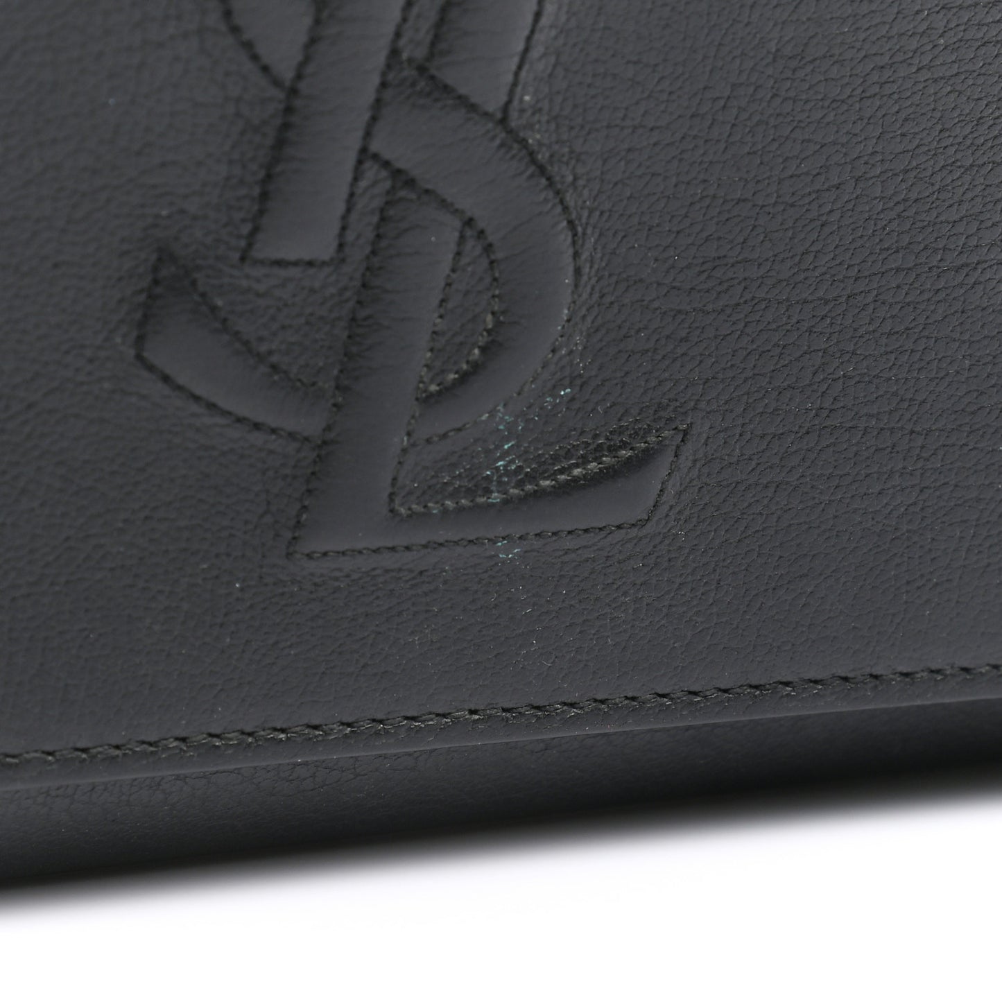 Calfskin Monogram Large Belle De Jour Clutch Black