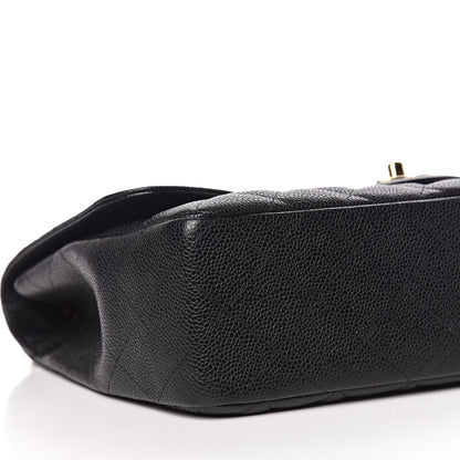 Chanel Caviar Quilted Jumbo Single Flap Black 5 of 11