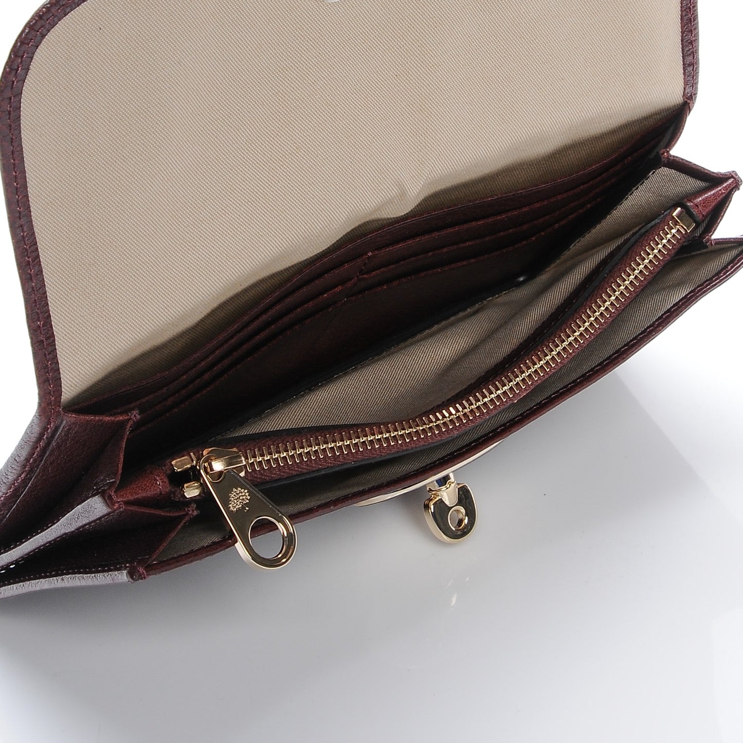 Grainy Leather Bayswater Wallet Oxblood