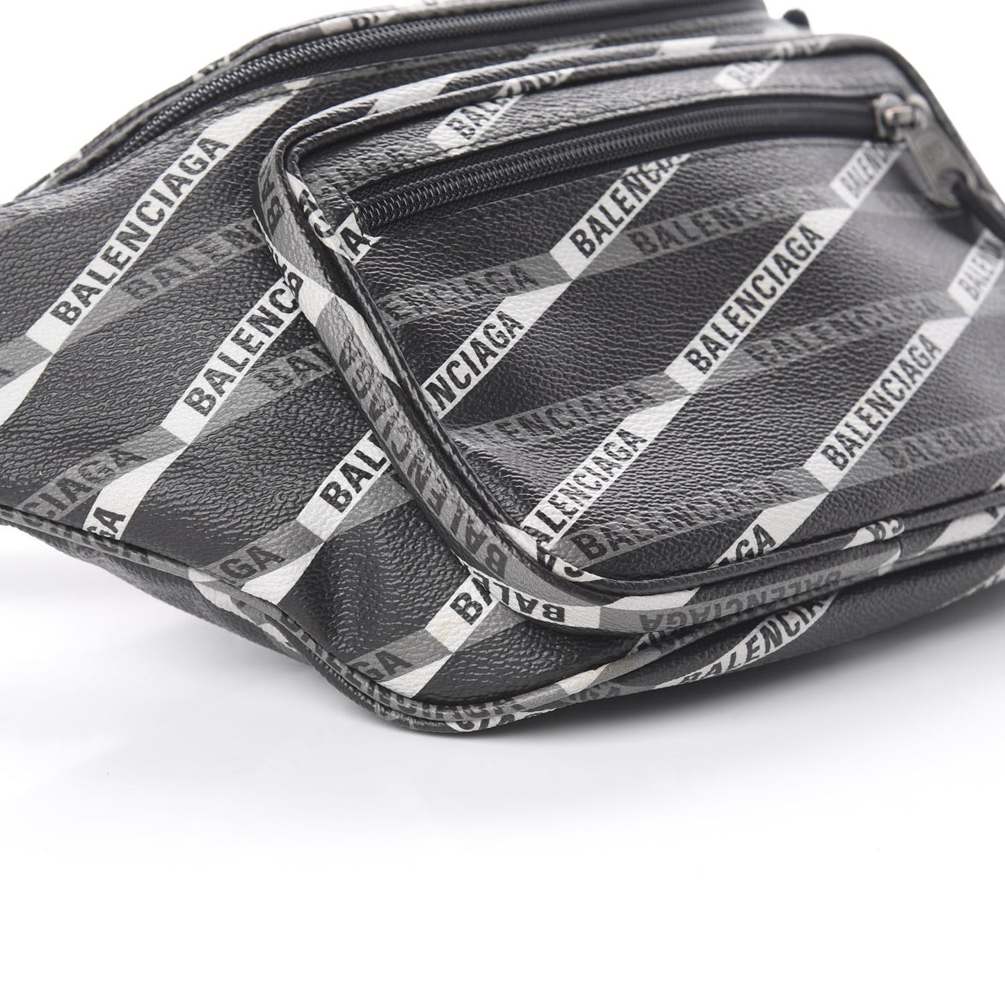 Coated Canvas Losange Monogram Explorer Belt Bag Black Grey