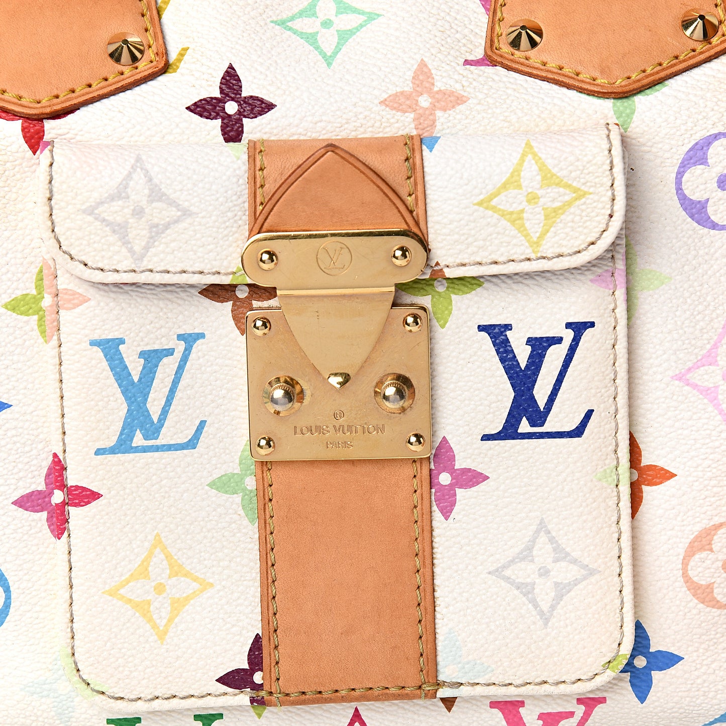 Monogram Multicolor Speedy 30 White