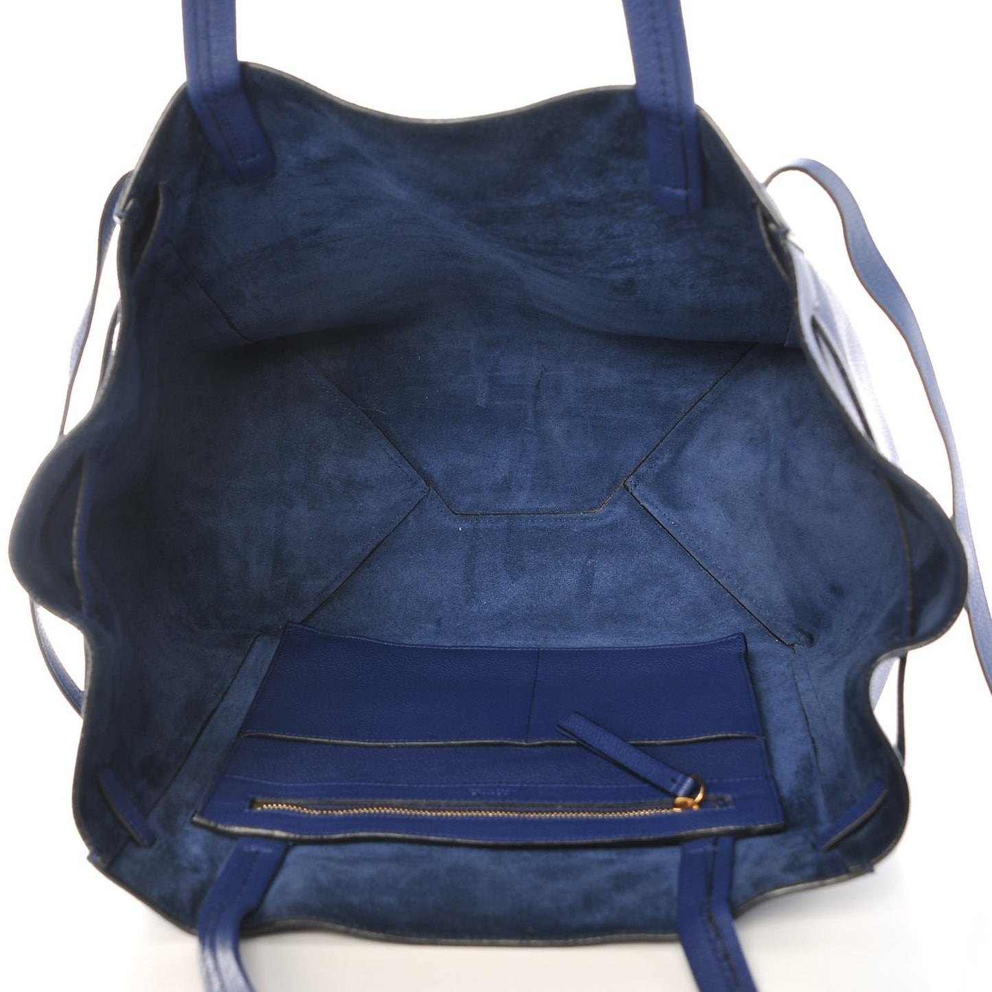 Soft Grained Calfskin Small Belt Cabas Phantom Indigo