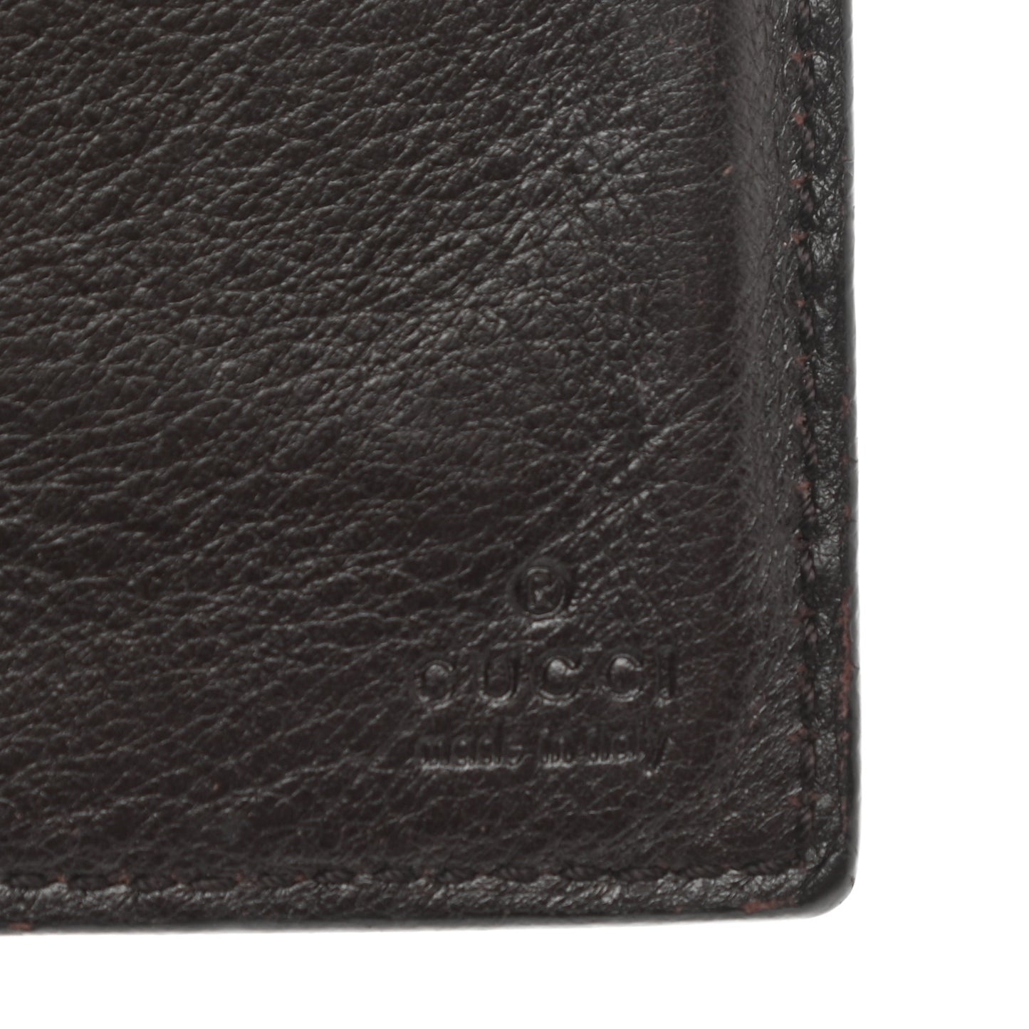 Guccissima Avel Continental Flap Wallet Brown
