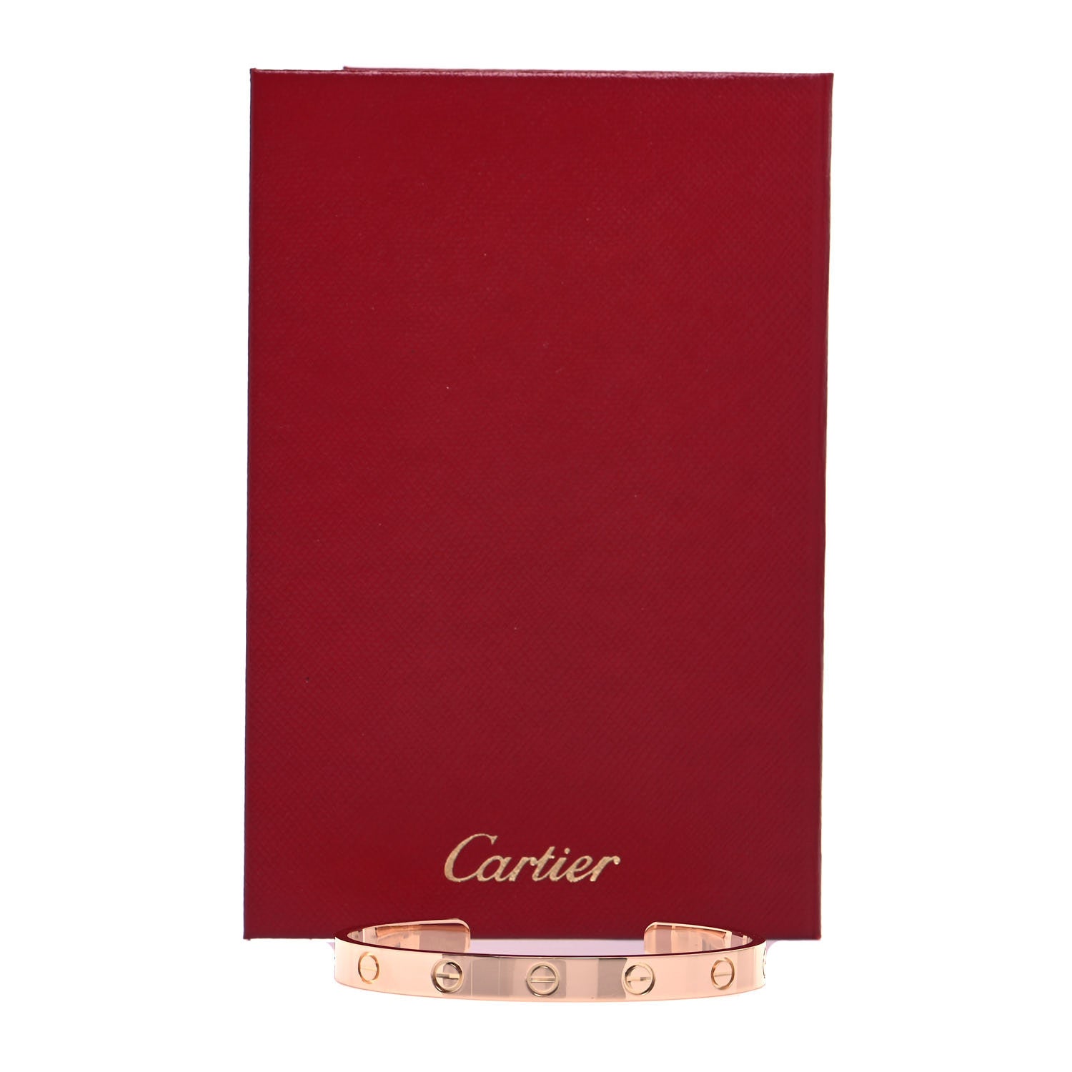 Cartier 18K Pink Gold LOVE Cuff Bracelet 16 5 of 5