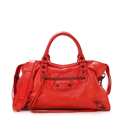 Balenciaga Agneau Classic Hardware City Vermillion 2 of 23
