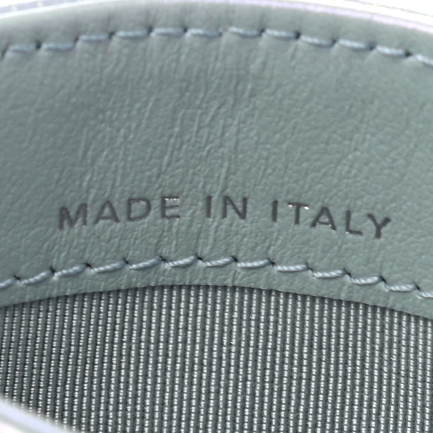 Chanel Iridescent Calfskin Quilted Card Holder Light Blue 6 of 7