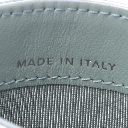 Chanel Iridescent Calfskin Quilted Card Holder Light Blue 6 of 7