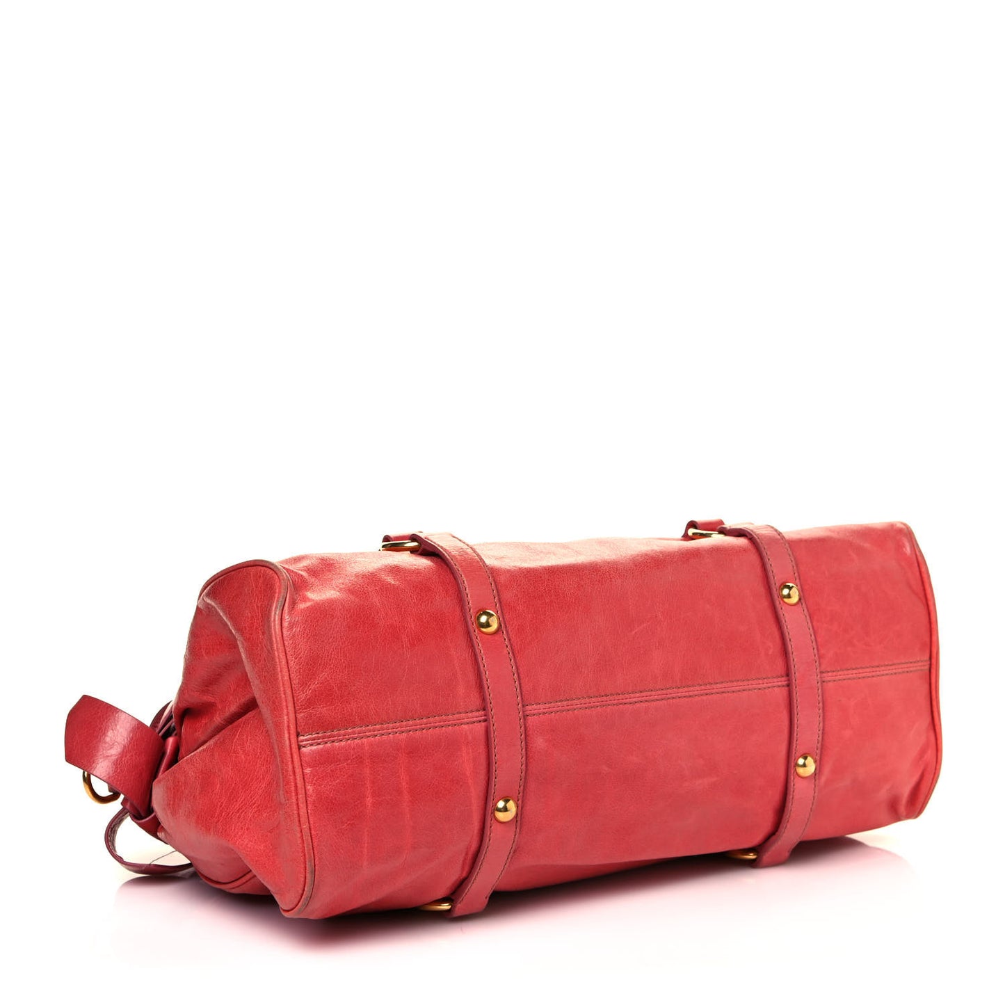 Vitello Lux Medium Bow Bag Rosa