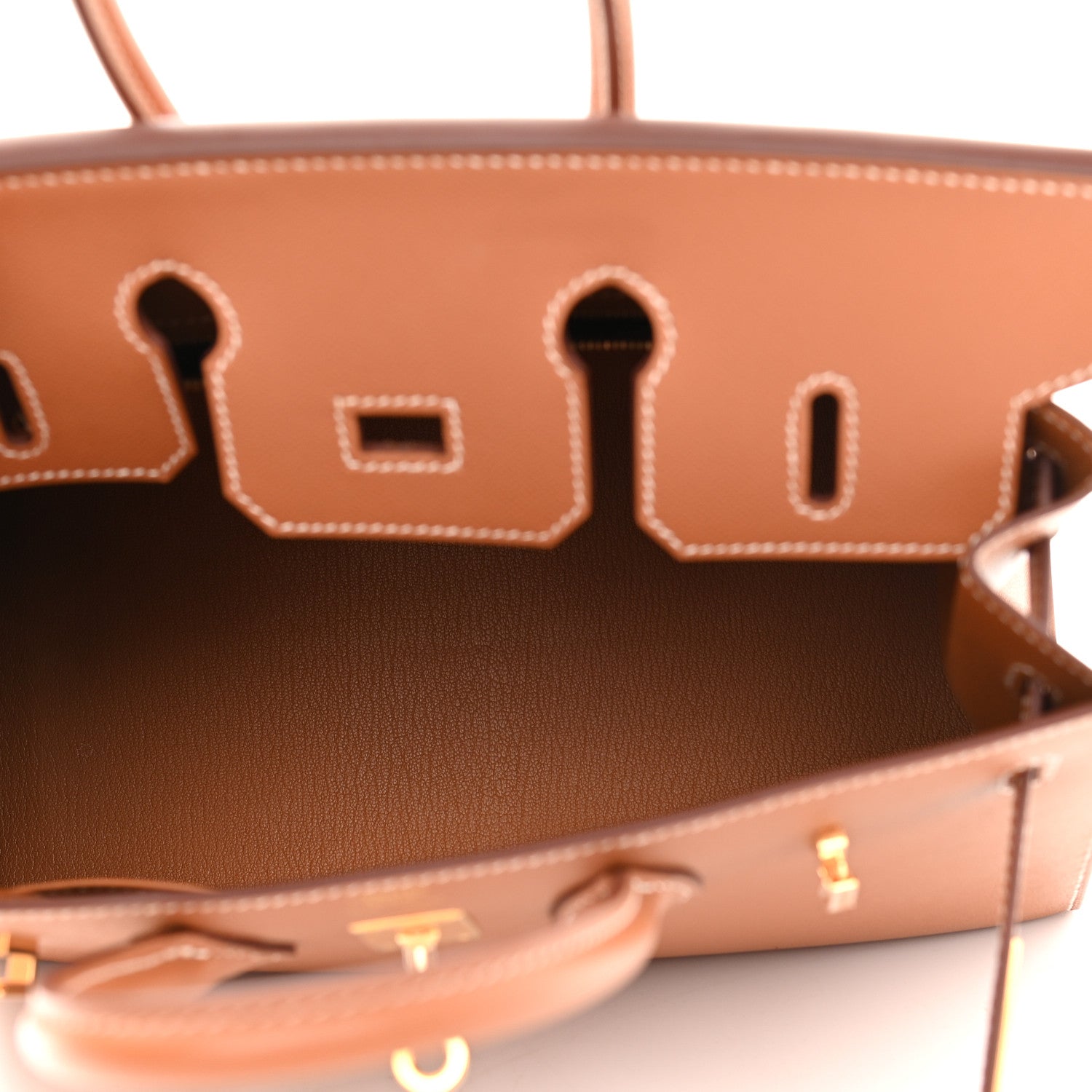 Hermes Madame Calfskin Birkin Sellier 25 Gold 5 of 11