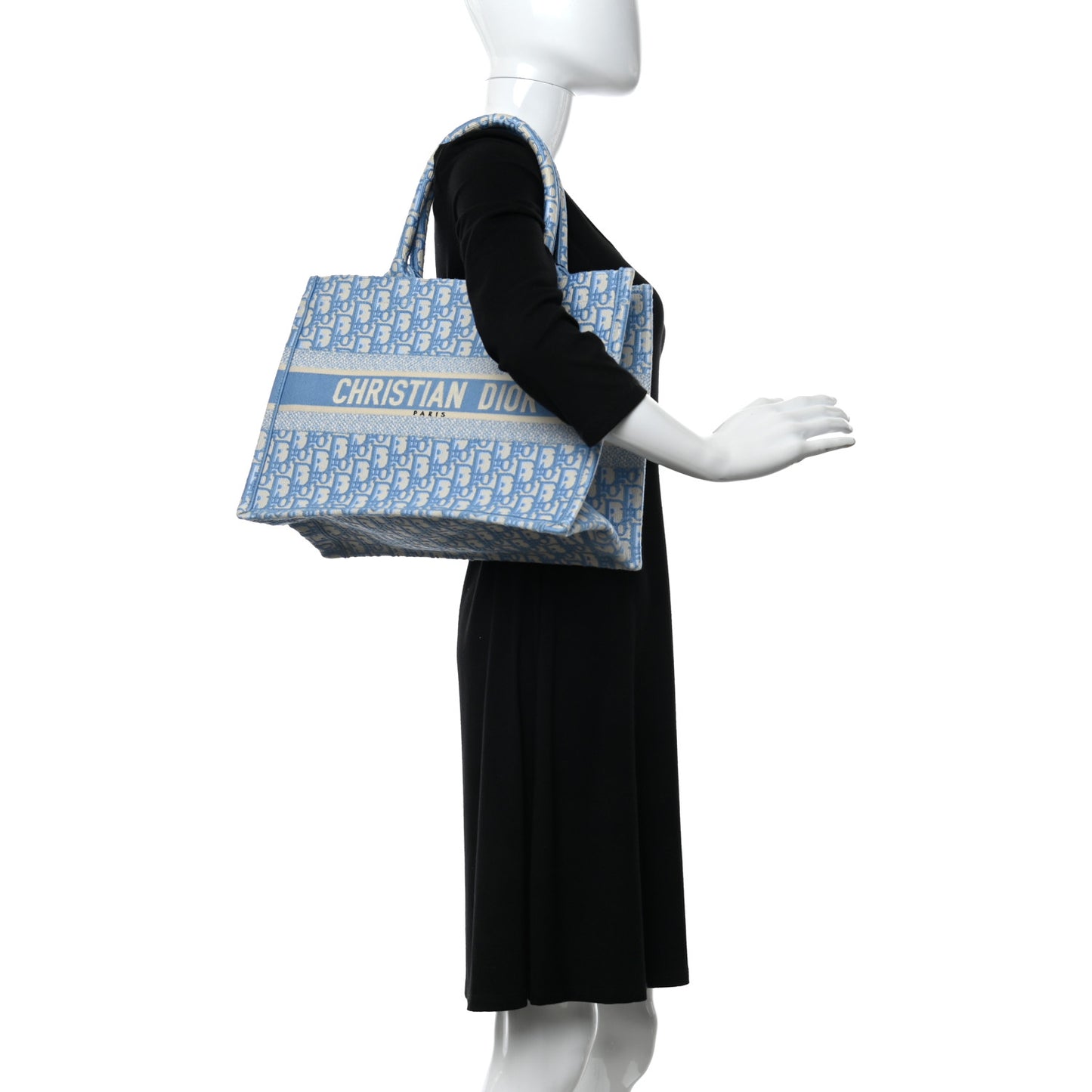 Oblique Medium Book Tote Light Blue