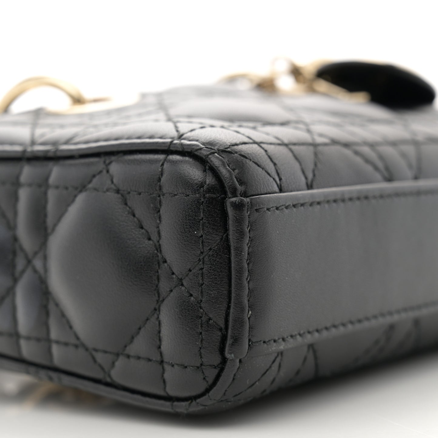 Lambskin Cannage Micro Lady D-Joy Black