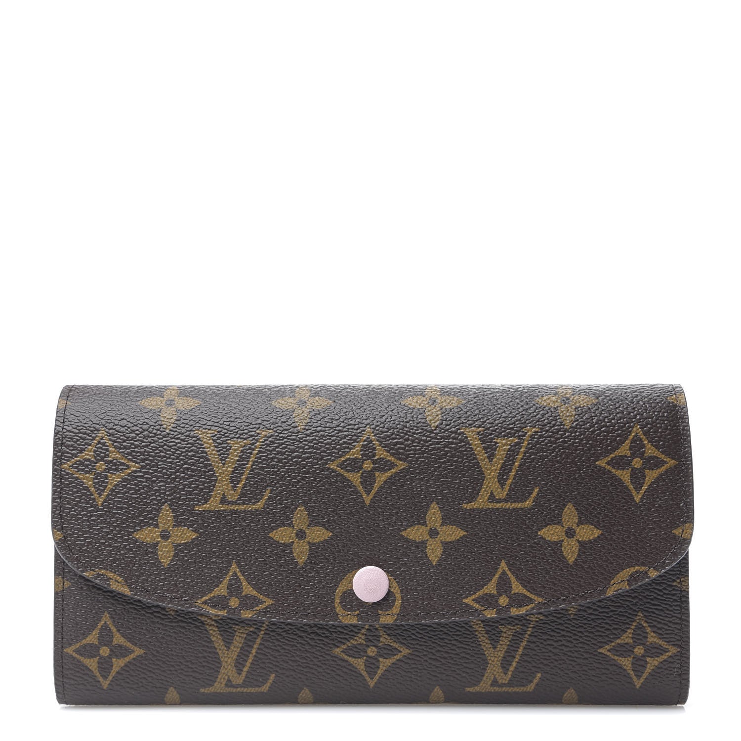 Louis Vuitton Monogram Emilie Wallet Rose Ballerine 1 of 6