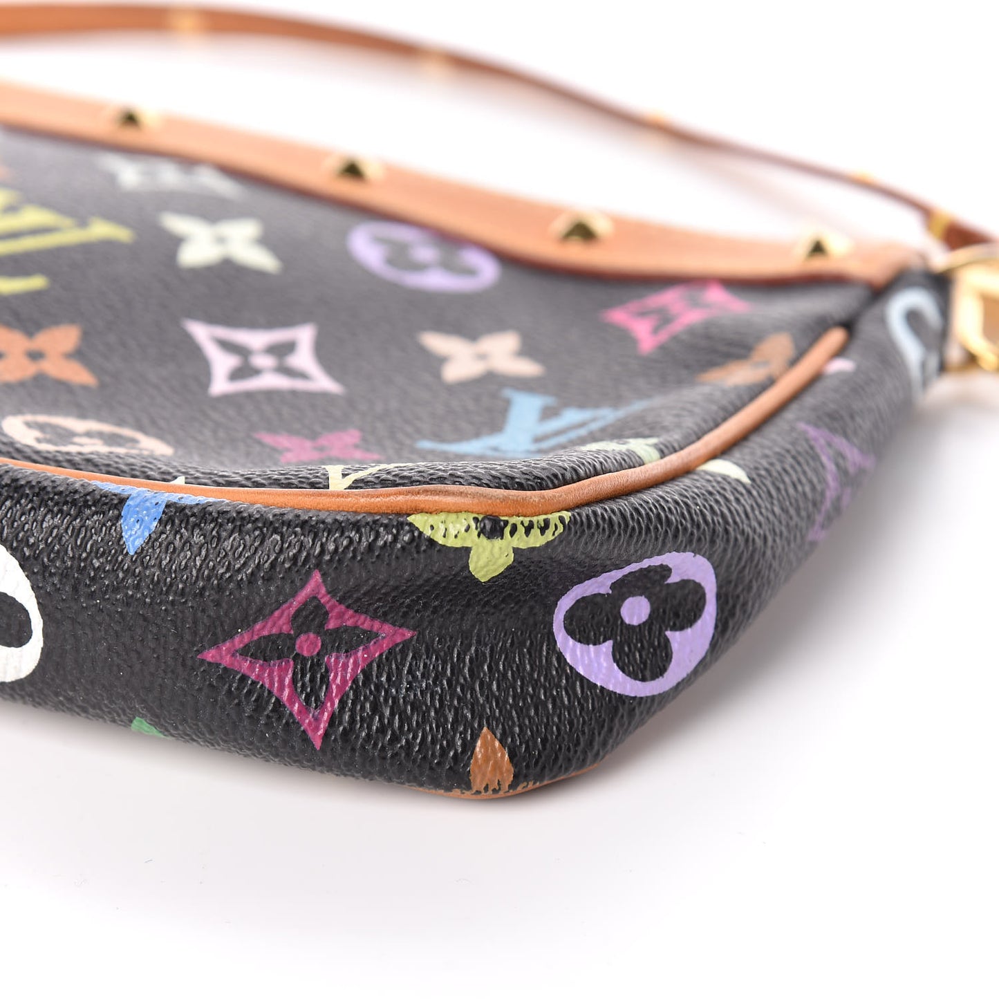 Monogram Multicolor Pochette Accessories Black