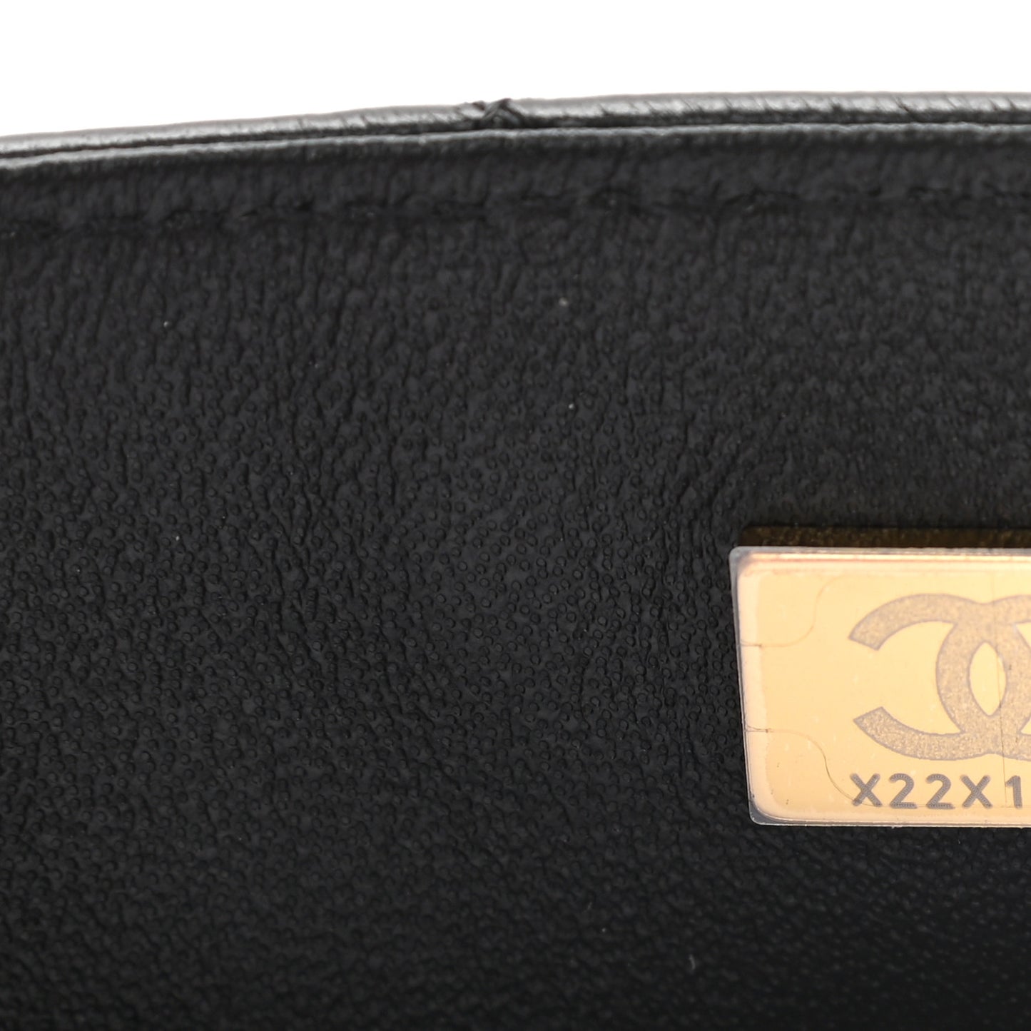 Lambskin Quilted Mini Rectangular Flap Black