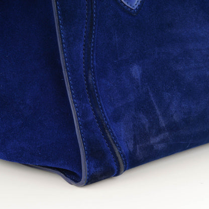 Celine Suede Medium Phantom Luggage Royal Blue 10 of 15