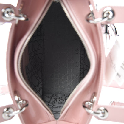 Christian Dior Patent Cannage Medium Lady Dior Rose Clair 7 of 10