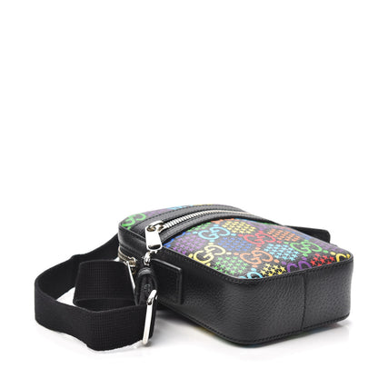 Gucci GG Supreme Monogram Psychedelic Messenger Bag Black 4 of 9