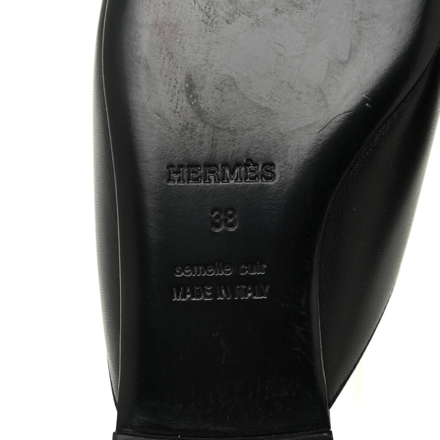 Hermes Calfskin Tangeria Mules 38 Black 6 of 10