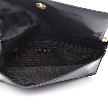 Chanel Lambskin Quilted CC Chocolate Bar Flap Black 5 of 16