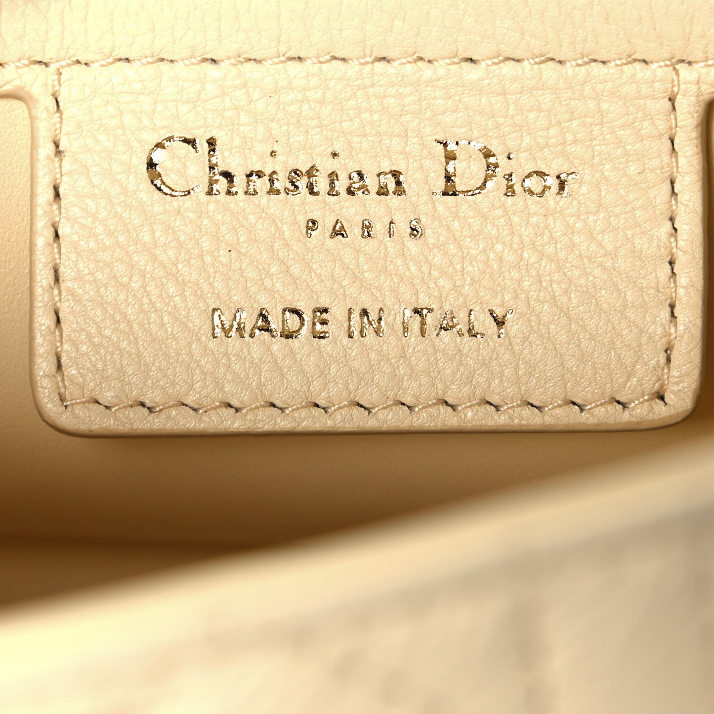Calfskin Cannage Small Caro Bag Pale Yellow